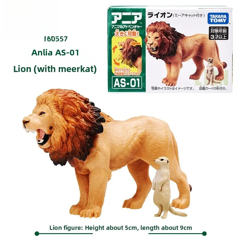 Wildlife Miniature Toys Realistic Tiger Elephant Lion Panda Chimpanzee Simulation Dolls for Children Educational Play Equipment
