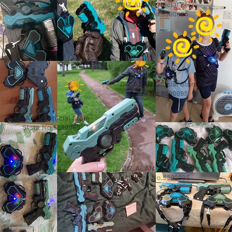 Infrared Toy Guns Play Set kids Laser Tag Battle Game Laser Strike Electric gun Weapon Pistol For Boys Children Indoor Outdoor