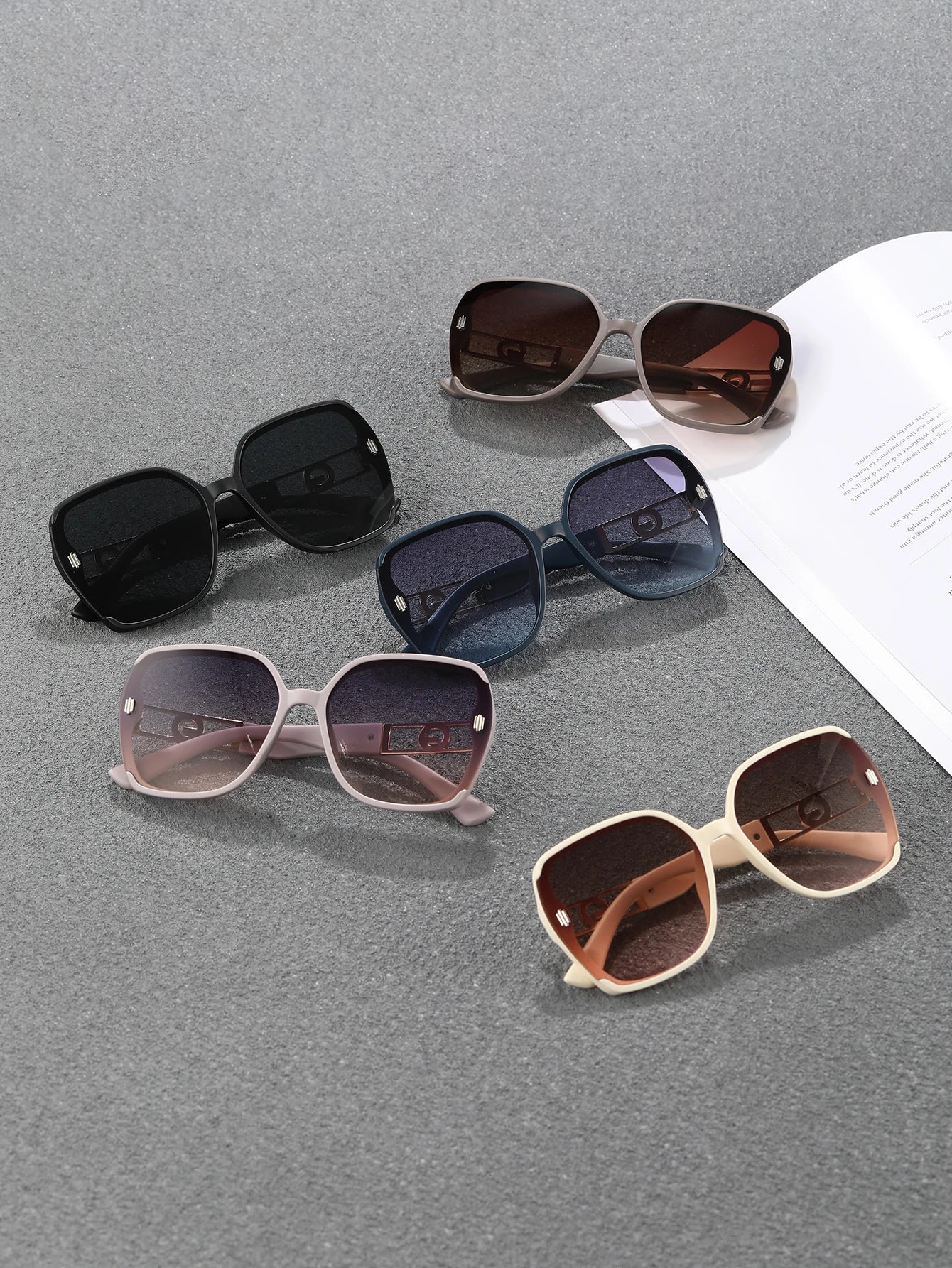 5 New sunglasses for women: UV-resistant sunglasses for women, high-end look, versatile for large faces, slimming glasses, high-