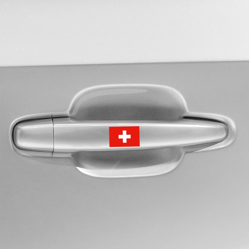 Swiss Flag Switzerland Stickers Vinyl Decals Auto Motorcycle Custom Body Bumper Notebook Laptop Personality Car Styling Decor