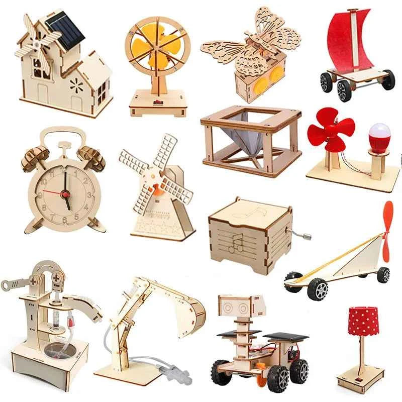 Kid DIY Science Toys Scientific Experiment Kit Educational Children Stem Toys Student Handmade Assembly Craft Technology Project