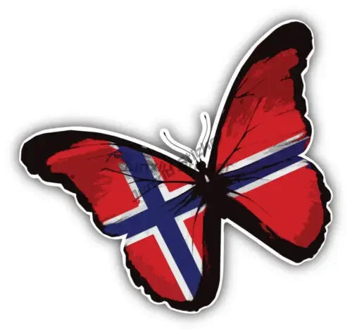 NOR Norway Flag Map Emblem Creative PVC Car Stickers for Car Van Motorcycle Helmet Window Wall Decoration Accessorie