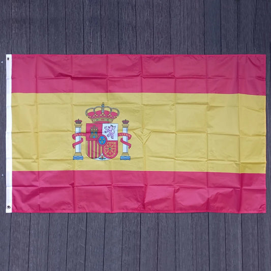 xvggdg  90x150cm spain flag 60*90cm   Super Poly football FLAG Indoor Outdoor Polyester Flag