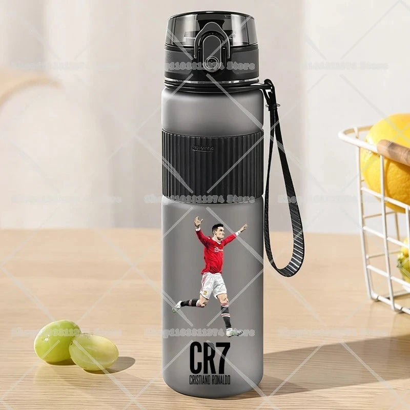 550ml CR7 Sports Water Bottles Football Star Ronaldos Frosted Bottle Outdoor Travel Gym Fitness Jugs Portable Drinking Cups Gift
