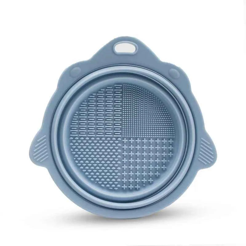 Makeup Brush Cleaner Cleaning Bowl Brush Tool Set Thorough Cleaning Without Hurting Bristles Wet & Dry Powder Puff Dry Cleaner
