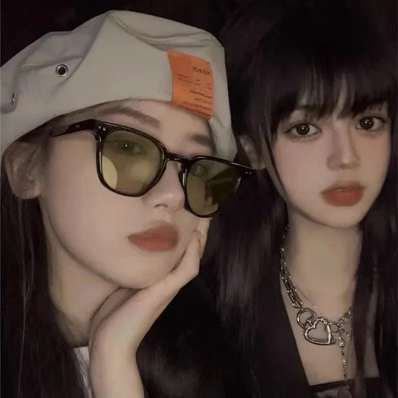 Sunglasses for women, summer, high-end, ins, UV protection, strong light, brown, myopia, sunglasses, men's trendy driving