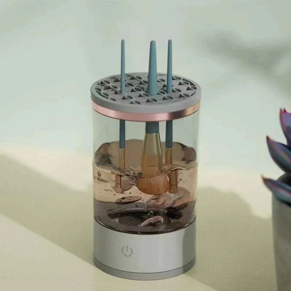 Makeup Brush Cleaner Is An Automatic Rotating Brush Cleaner For Deep Cleaning One Click Operation Is Suitable For All Makeup