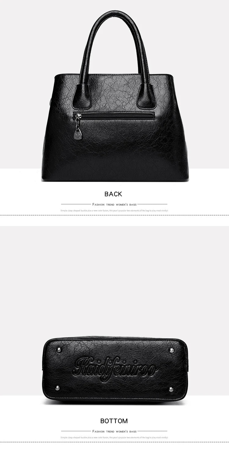 Women's PU Leather Handbags Ladies Large Tote Bag Female Square Shoulder Bags Bolsas Femininas Sac Fashion Crossbody Bags Purse