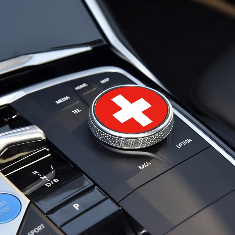 Swiss Flag Styling Car Sticker Switzerland Flag Design Vinyl Decal Personalization Auto Window Body Decor Sticker Accessories