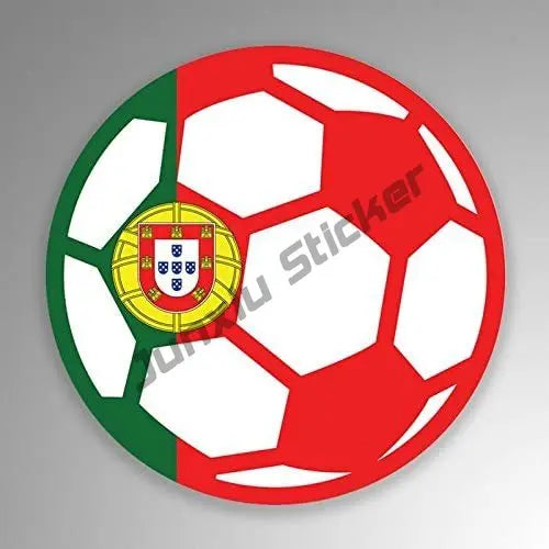 Love Portugal Flag Decal Sticker Portuguese Football Patriotic Stickers Home Pride Travel Car Truck Van Bumper Window Car Decal