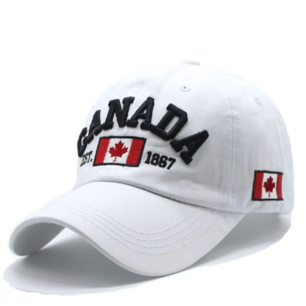 Fashion I Love Canada Baseball Cap Flag Printed Embroidery Hip Hop Caps Cotton Casual Hats