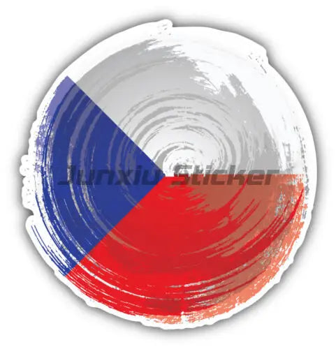 Czech Republic Flag Map European Country Decals Window Door Car Laptop Sticker