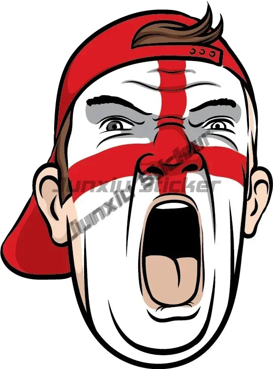 England Sticker English Football Club Fans Girl Vinyl Decal London England ENG City Shield Waterproof Stickers PVC Accessories