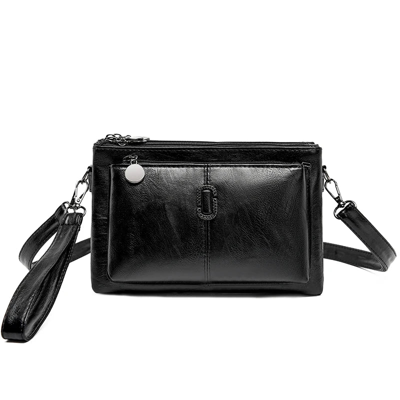 Fashion Women's Small Purse PU Leather Luxury Multi Layered Messenger Handbag