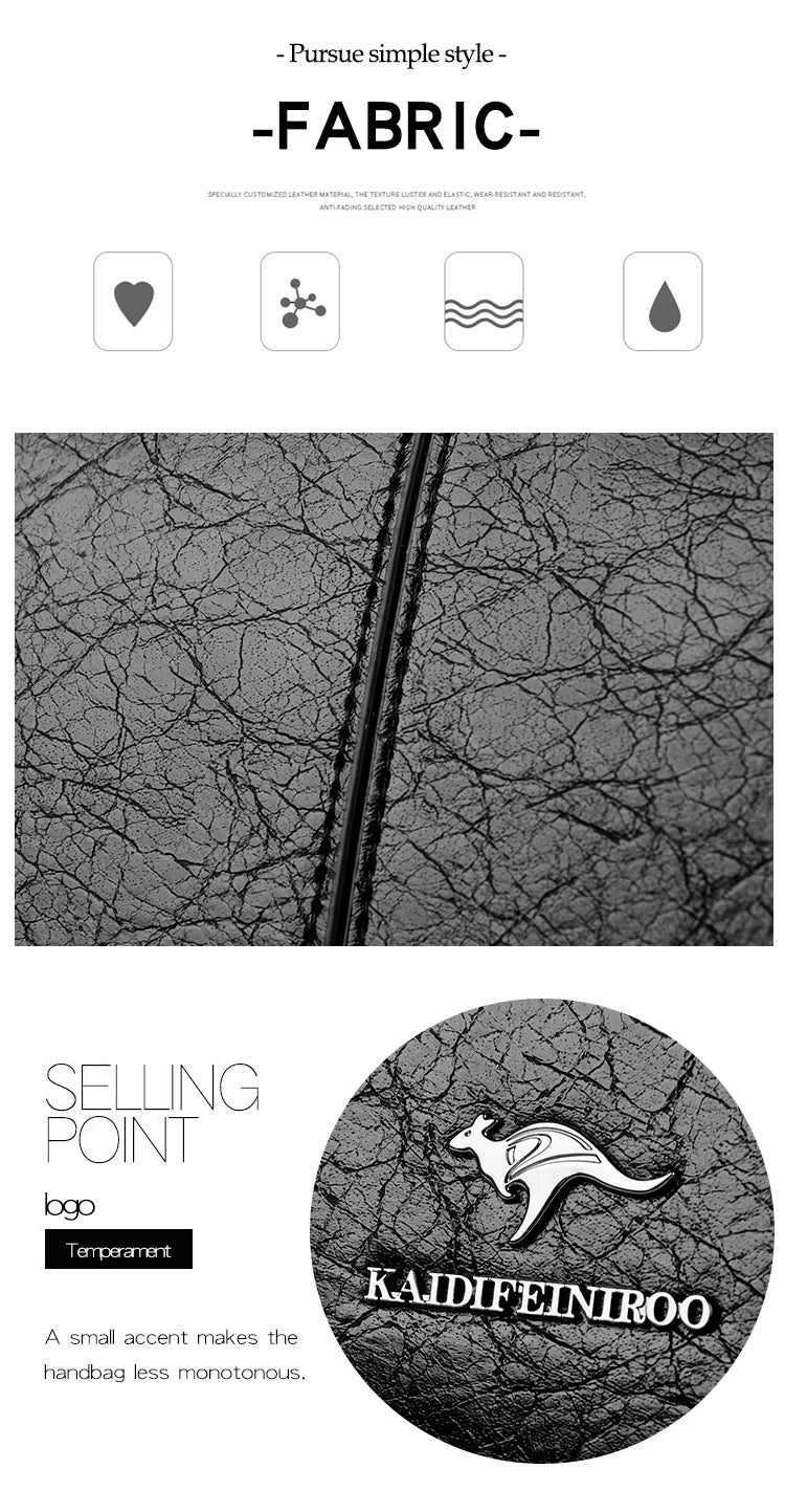 Women's PU Leather Handbags Ladies Large Tote Bag Female Square Shoulder Bags Bolsas Femininas Sac Fashion Crossbody Bags Purse