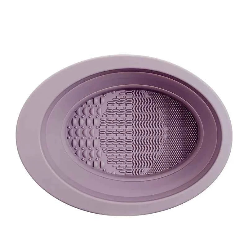 Makeup Brush Cleaner Cleaning Bowl Brush Tool Set Thorough Cleaning Without Hurting Bristles Wet & Dry Powder Puff Dry Cleaner