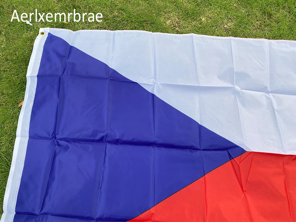 aerlxemrbrae flag  90*150cm  Czech Flag Hanging Polyester National Flag of Czech Republic flag