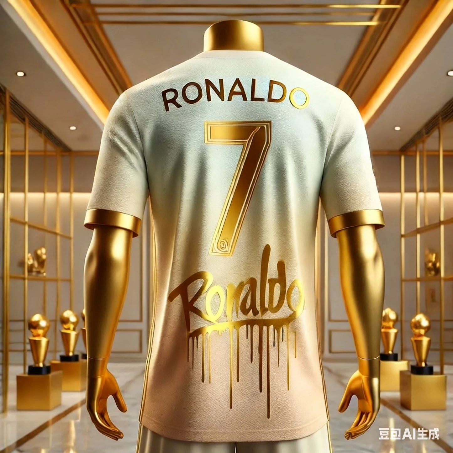 Football Star Ronaldo's Stylish Jersey  Fan Gift Daily Wear Outdoor Sports Breathable Children's/Adult Short-Sleeved