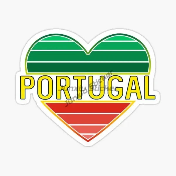 Portugal Flag Map National Emblem Creative PVC Sticker for Decorate Car Motorcycle Bicycle Helmet Window Wall Decal Accessories