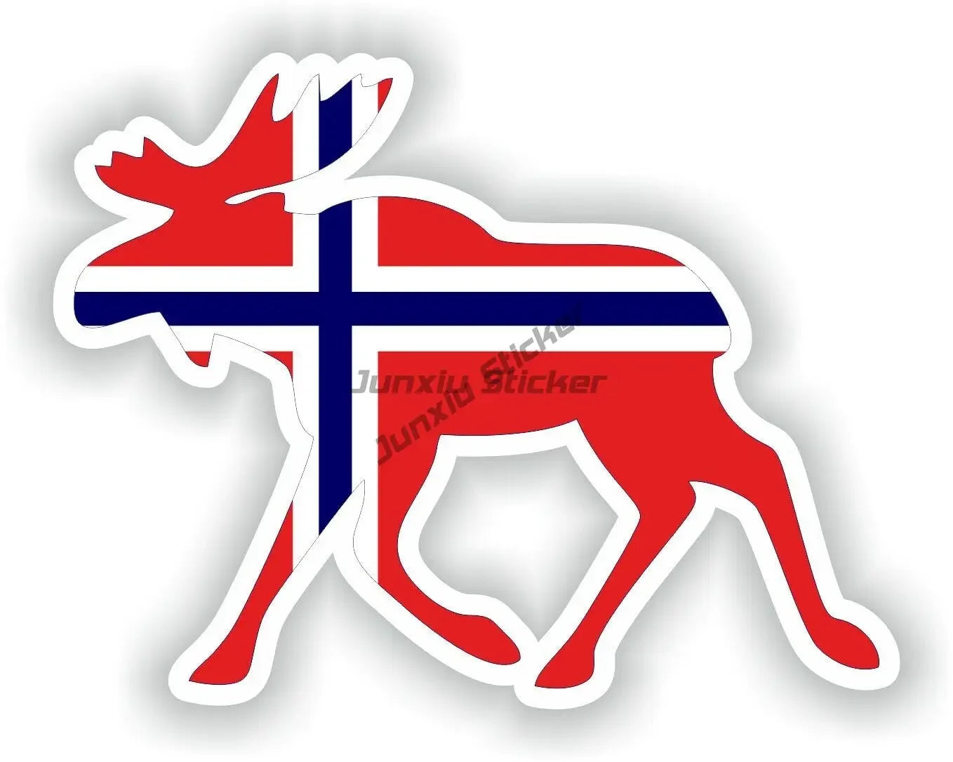 NOR Norway Flag Map Emblem Creative PVC Car Stickers for Car Van Motorcycle Helmet Window Wall Decoration Accessorie