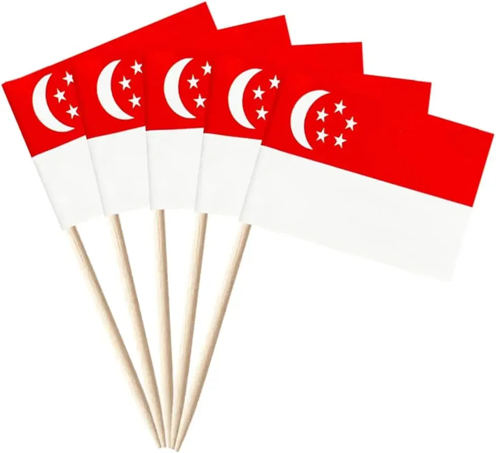 England Flag Toothpick,100 Pcs England Cupcake Toppers, Small England Stick Flags Double-sided for Football Party Decorations