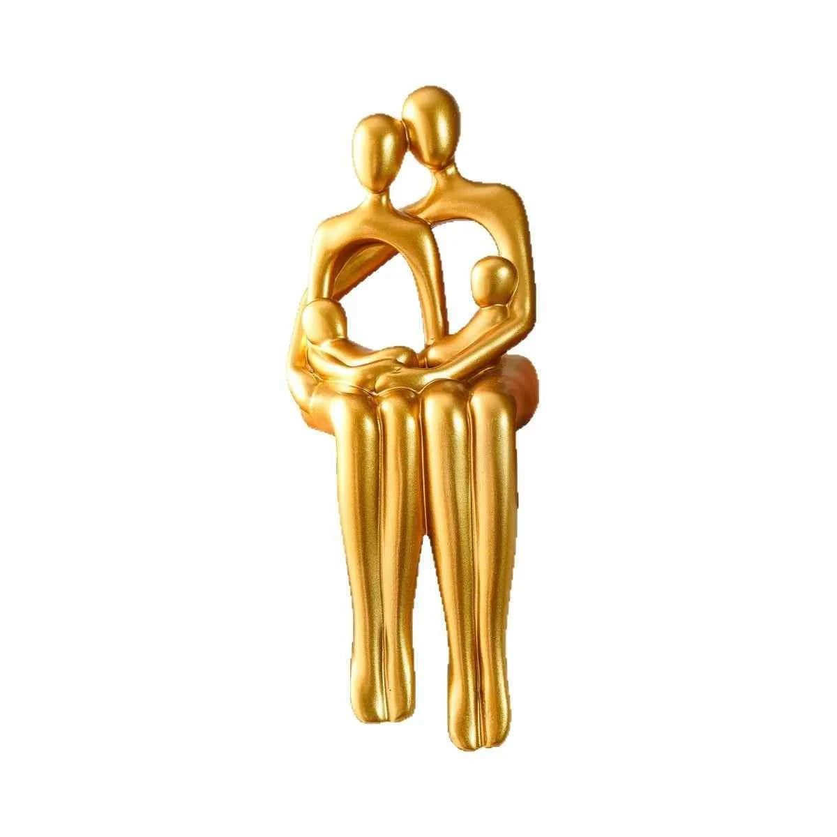 Creative and interesting living room entrance desktop ornaments for a family of four modern abstract character shape decorations
