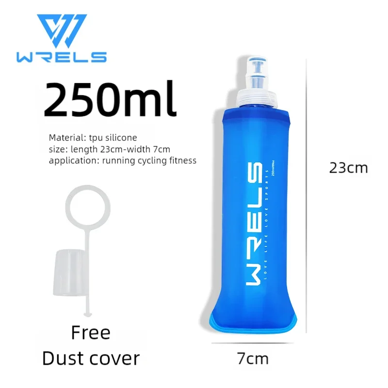 Cycling Sports Water Bottle Leak Proof Durable Soft Flask High Flow BPA Free Portable TPU Folding Water Cup Outdoor Running