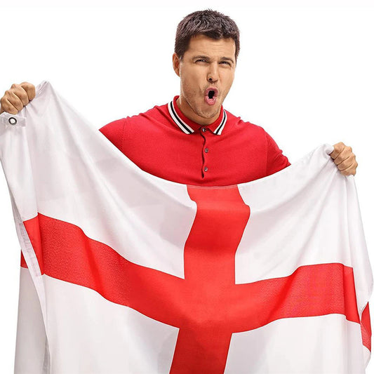 LeaFLAG England Flag 90x150cm England Country Flag Cross Of St George English National Banner Indoor Outdoor decoration