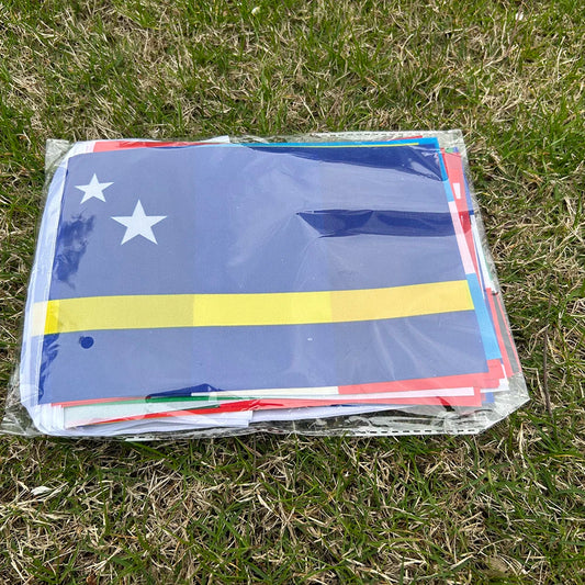 2026 Football Cup Flag 14x21cm  Small World Flag Hanging Flag Bar Store Supermarket Cup banner for decoration