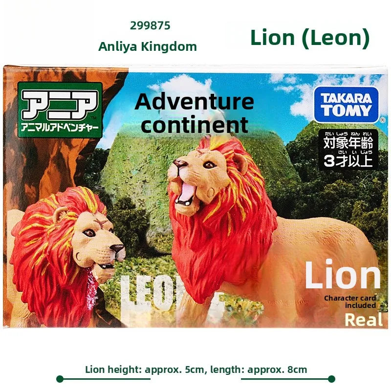 Wildlife Miniature Toys Realistic Tiger Elephant Lion Panda Chimpanzee Simulation Dolls for Children Educational Play Equipment