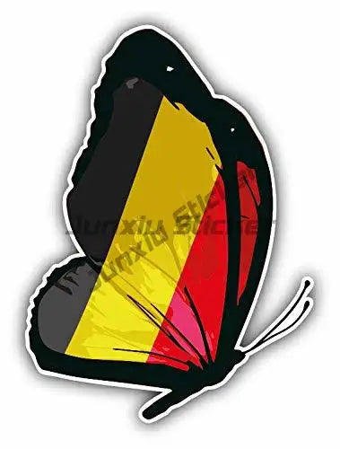 Belgium Flag Soccer Football Fans Ball Sticker Flemish Flanders Belgium Flag Crest Symbol Vinyl Decal Decoration for Suv Auto