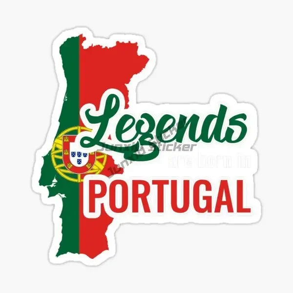 Portugal Flag Map National Emblem Creative PVC Sticker for Decorate Car Motorcycle Bicycle Helmet Window Wall Decal Accessories