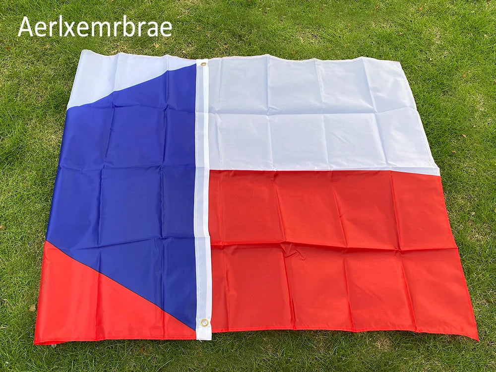 aerlxemrbrae flag  90*150cm  Czech Flag Hanging Polyester National Flag of Czech Republic flag