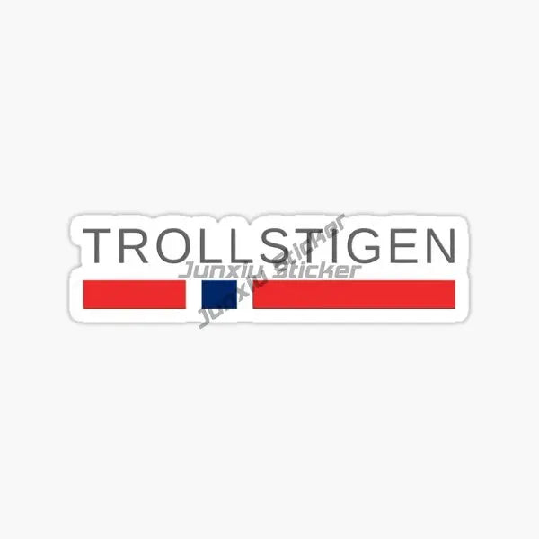 NORWAY National Flag and Emblem Car Stickers Car Laptop Trolley Case Helmet Decor Car Vinyl Bumper Waterproof Decal