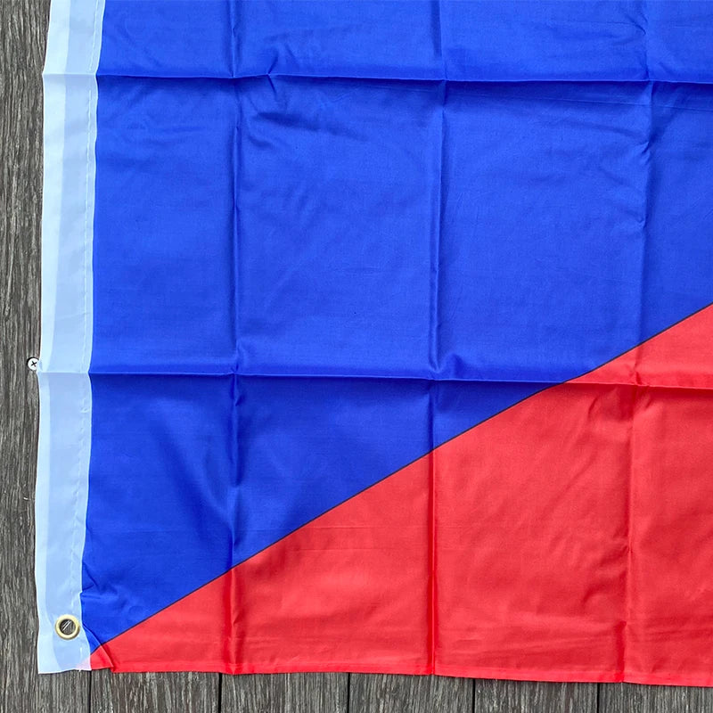 xvggdg    czech Flag 3ft x 5ft Hanging czech republic  Flag Polyester standard Flag Banner