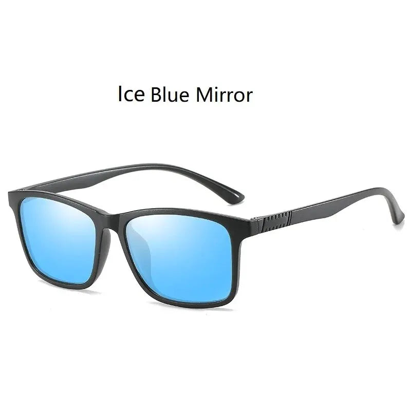 Luxury Men Sunglasses Fashion Vintage Square Ultra Light Frame Driving Fishing Sun Glasses For Man Eyewear