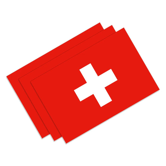 Swiss Flag Switzerland Stickers Vinyl Decals Auto Motorcycle Custom Body Bumper Notebook Laptop Personality Car Styling Decor