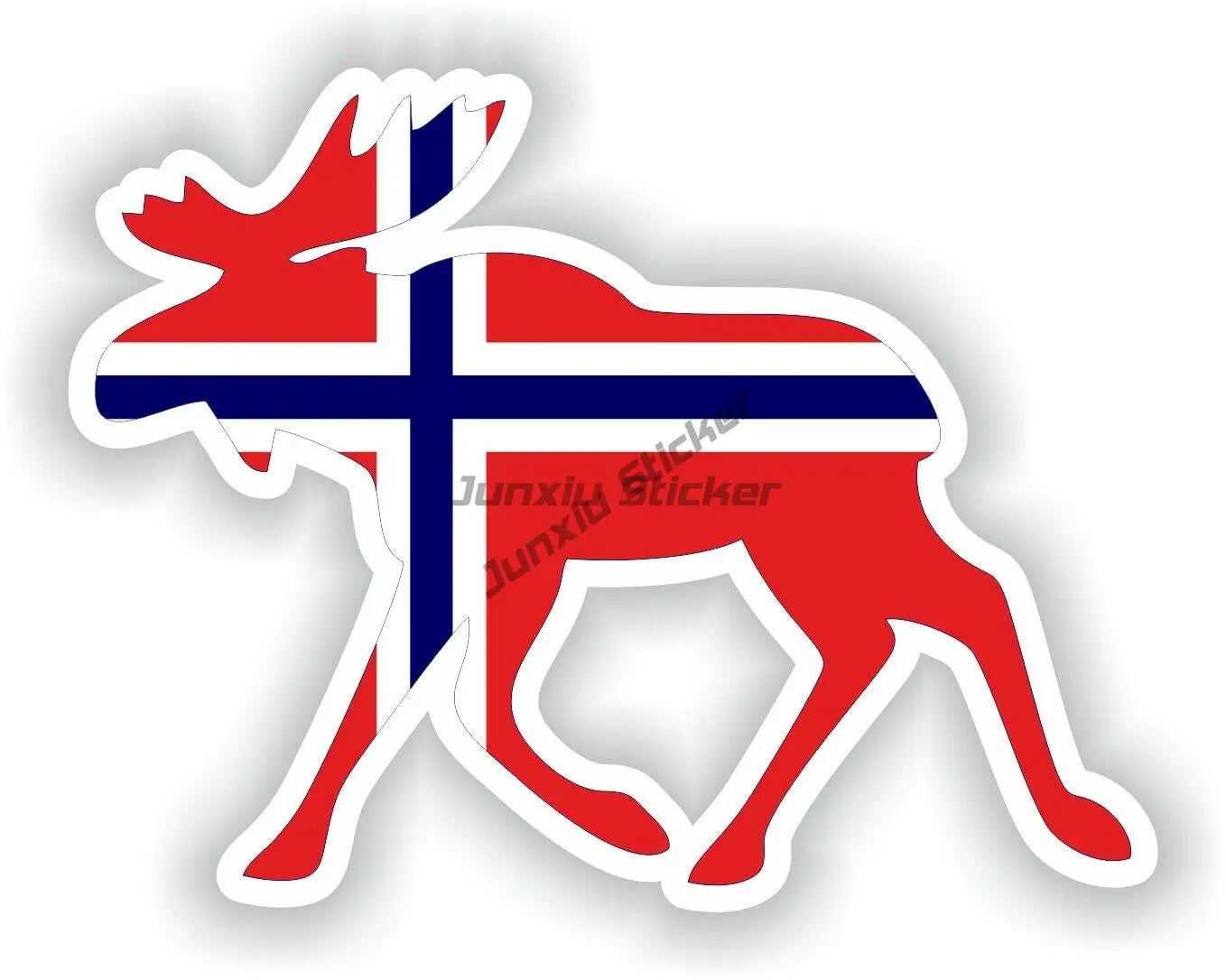 NOR Norway Flag Map Emblem Creative PVC Car Stickers for Car Van Motorcycle Helmet Window Wall Decoration Accessorie