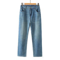 Plus Size Women's Straight Jeans Summer New Casual Thin And Simple Denim Pants