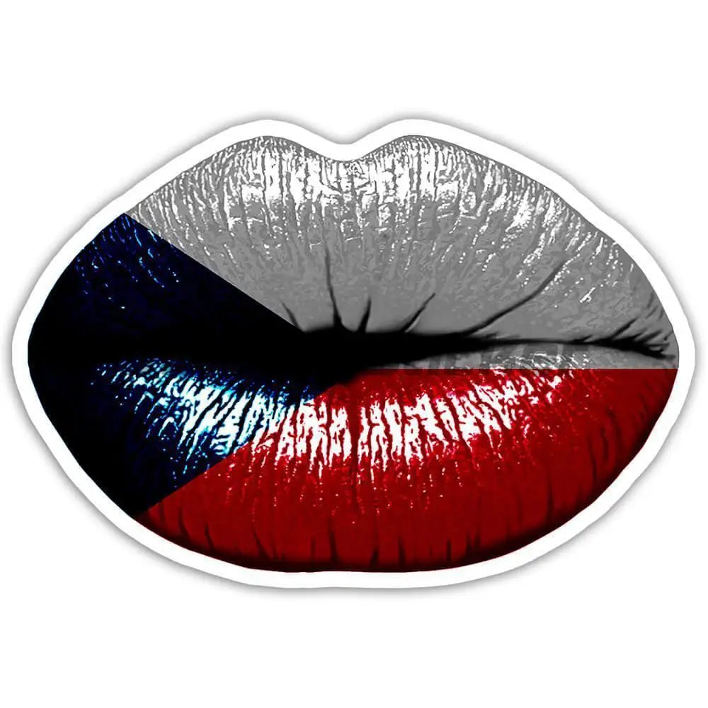Czech Republic Flag Map European Country Decals Window Door Car Laptop Sticker