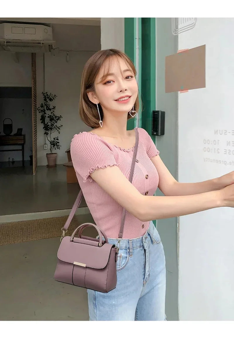 PU Leather Handbag Purse Women's Bag Trend Designer Shoulder Crossbody Sac Lady Messenger Small Tote Hand Pouch