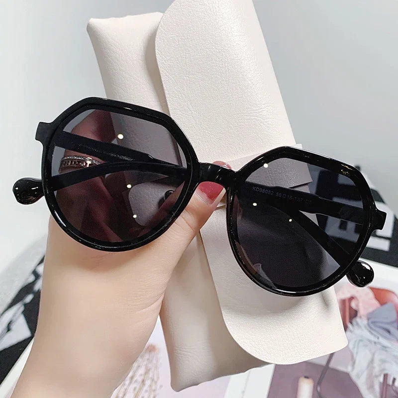 Sunglasses for Women Geometry Shape Frame Fashion Glasses Vintage Big Sunshades Shades
