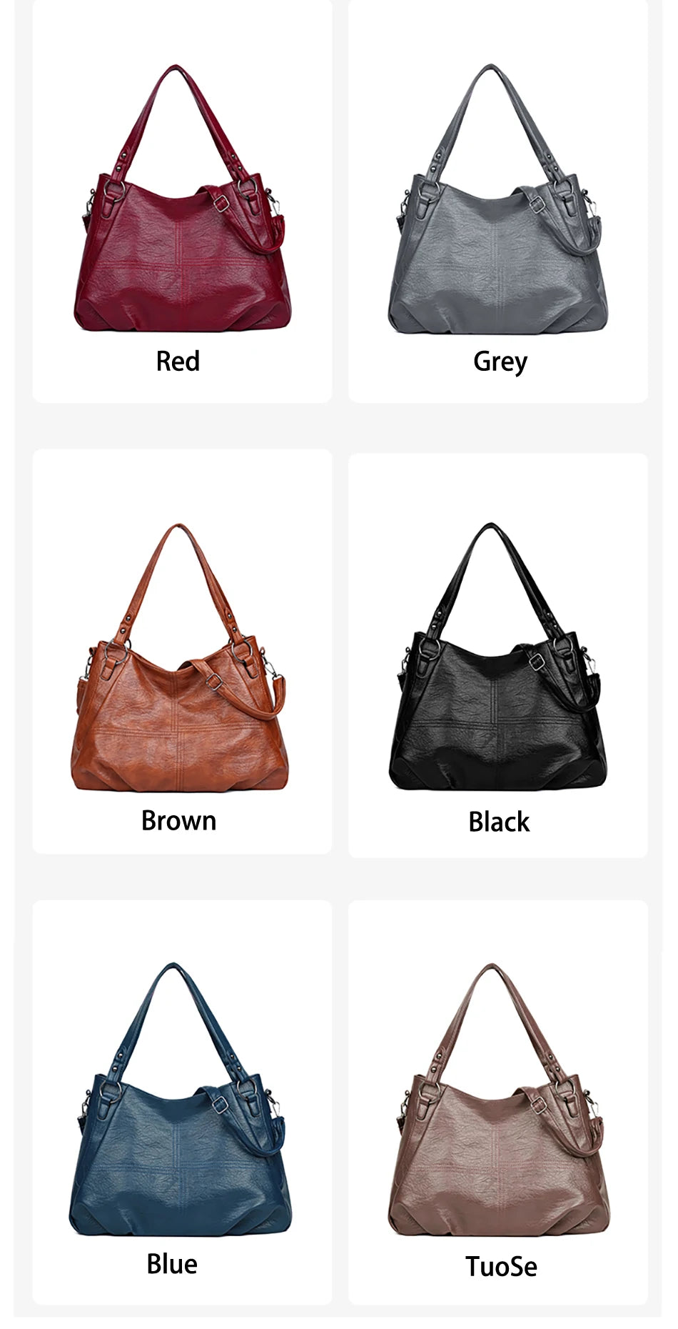 Fashionable Simple Tote Bag High Quality  Large Capacity Women's Shoulder Bags