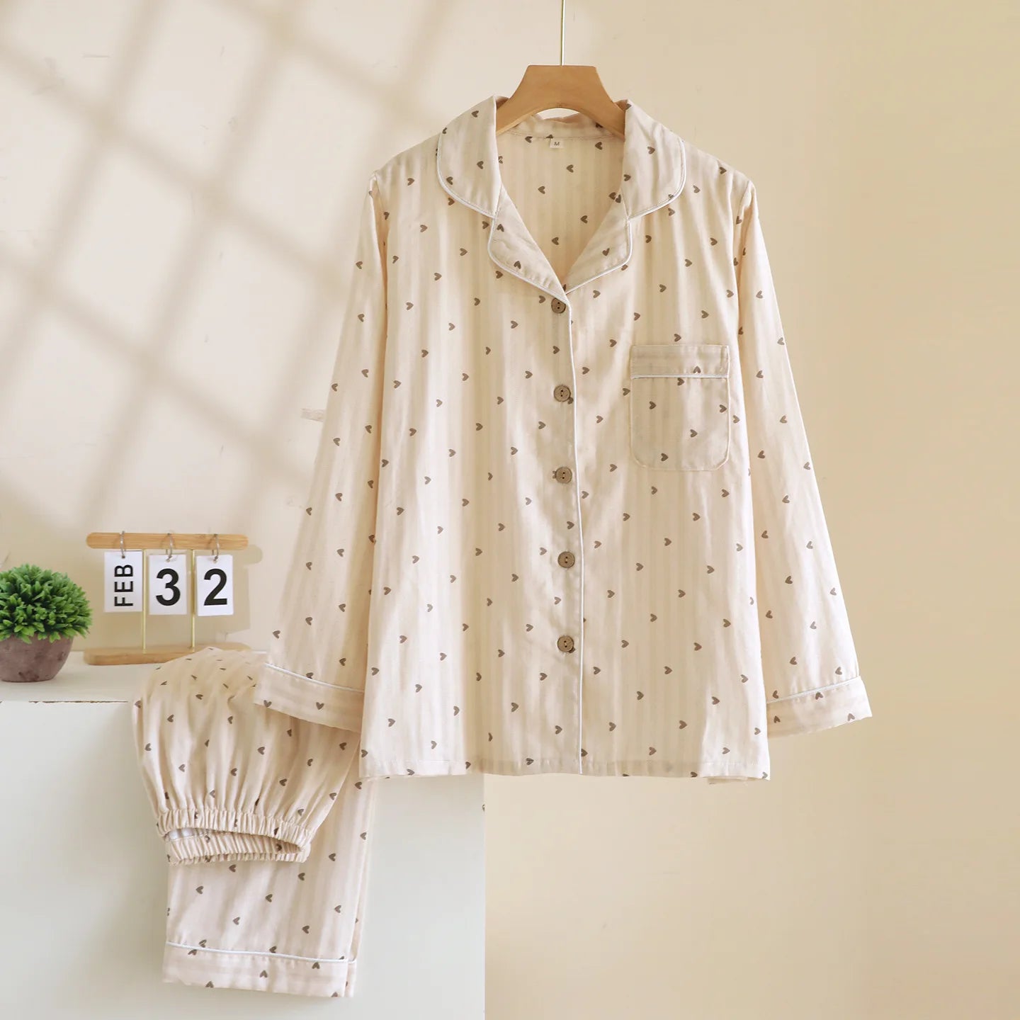 2026 kimono femme maple leaf pajama sets women 100% gauze cotton long sleeve casual sleepwear women pyjamas autumn hot sale