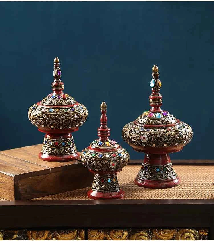 Home decoration, living room, TV cabinet, entrance, light luxury handicrafts, exotic ornaments