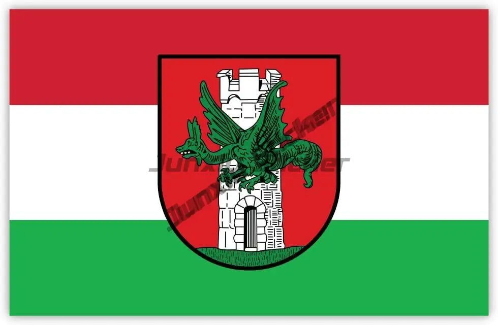 Coat of Arms Austria Car Stickers Austria Shield Emblem Decal Grza Vienna Heart Travel Stamp Cover Scratches Decor Accessories