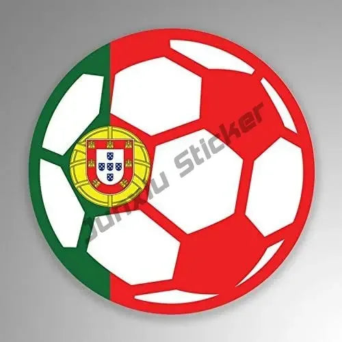 Love Portugal Flag Decal Sticker Portuguese Football Patriotic Stickers Home Pride Travel Car Truck Van Bumper Window Car Decal