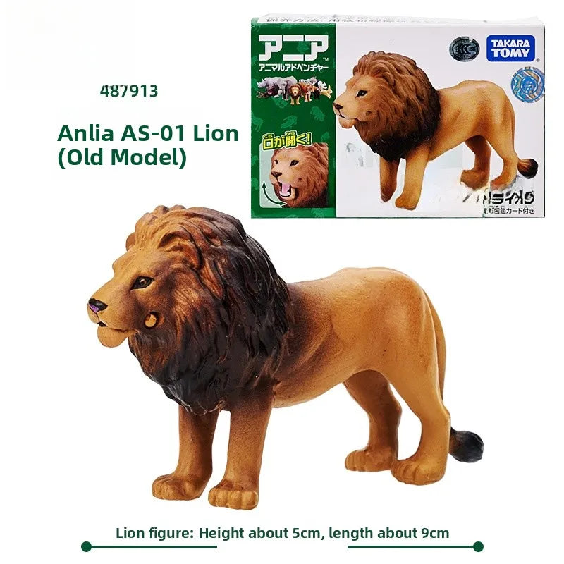 Wildlife Miniature Toys Realistic Tiger Elephant Lion Panda Chimpanzee Simulation Dolls for Children Educational Play Equipment