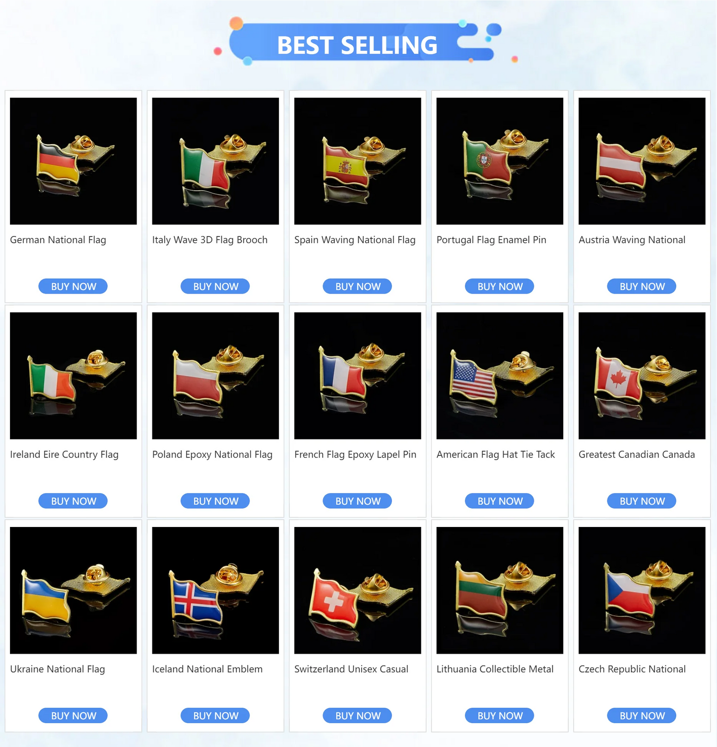 Croatia Country Flag Lapel Pin Made of Metal Souvenir Hat Men Women Waving Epoxy Flag Lapel Pin