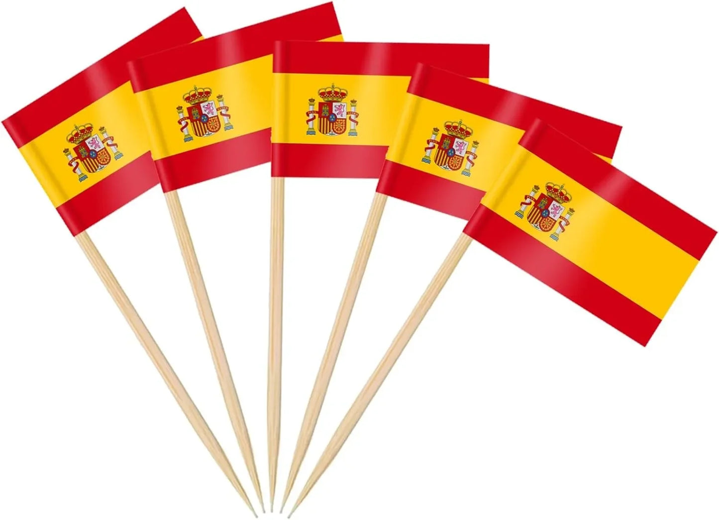 England Flag Toothpick,100 Pcs England Cupcake Toppers, Small England Stick Flags Double-sided for Football Party Decorations
